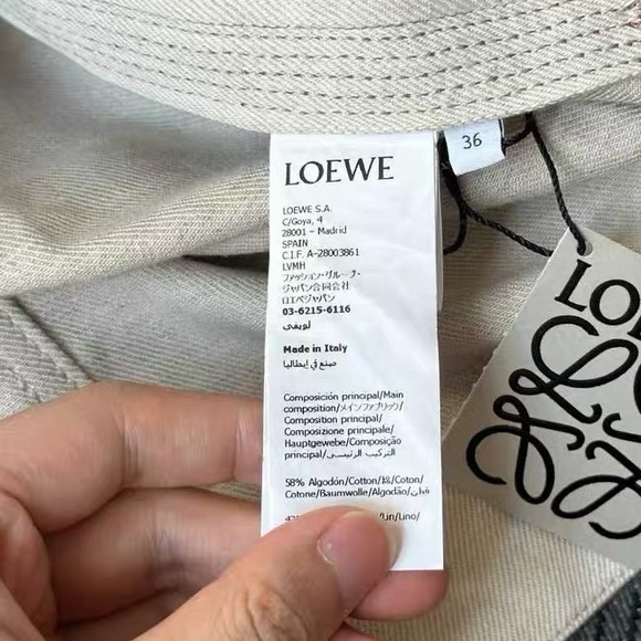 Authentic Loewe Cream and Brown Jean Jacket - Picture 5 of 5